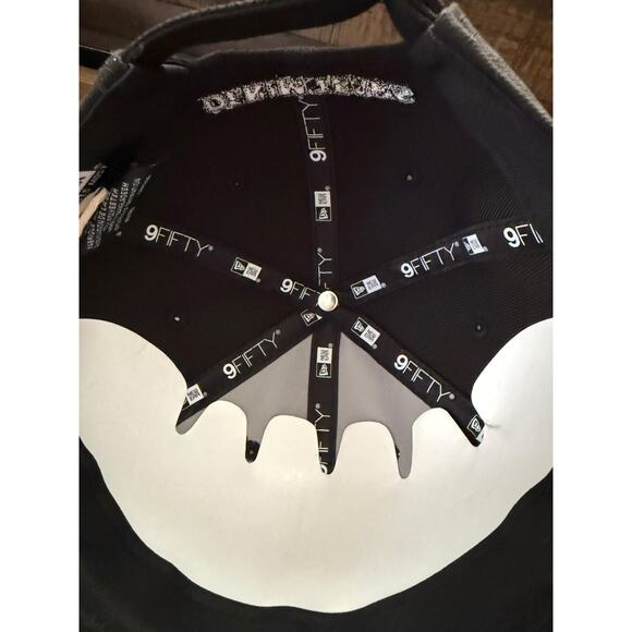 Denim Tears Hat Cap Snap Back Peace Wreath Black Embroidered New Era 9Fifty OS - Picture 6 of 7